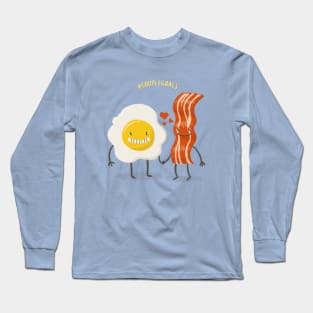 Egg and Bacon - Hashtag Couple Goals Long Sleeve T-Shirt